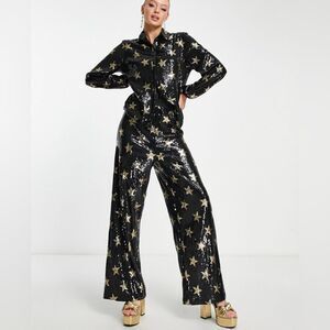 Twisted Wunder Set in Sequin Star print